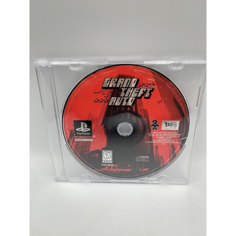 Grand Theft Auto (Sony PlayStation 1, 1998) PS1 Disc Only Fast Free Shipping